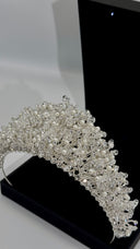 Aurelia Pearl Bridal Crown – Luxury Wedding Tiara with Crystals