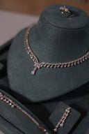 Velin Bridal Wedding Jewelry Set Teardrop Necklace Earrings Bracelet Ring Elegant Bridal Jewelry Set