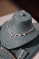 Velin Bridal Wedding Jewelry Set Teardrop Necklace Earrings Bracelet Ring Elegant Bridal Jewelry Set