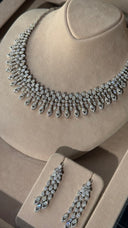 Milano bridal jewelry set luxury crystal necklace earrings bracelet ring