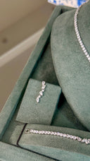 Luxury Swarovski bridal jewelry set Valencia wedding necklace earrings bracelet ring for bride