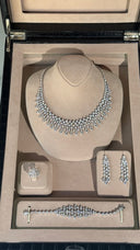 bridal drop earrings long crystal earrings for wedding