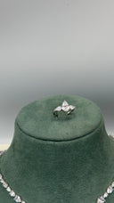 Teardrop bridal earrings with luxury zirconia sparkle