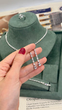 Cannes teardrop crystal drop earrings bridal jewelry