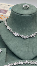Celestara Swarovski zirconia bridal necklace set elegant wedding jewelry for brides