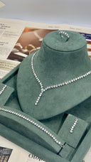 Lugano crystal y necklace elegant bridal jewelry design