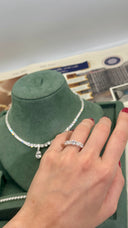 Luna teardrop crystal bridal jewelry set for weddings and evening events