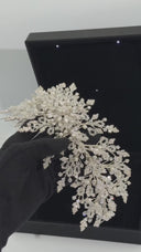 Bridal Hair Vine – Crystal & Pearl Statement Wedding Headpiece