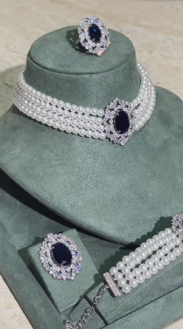 odessa-bridal-navy-pearl-choker-zircon-wedding-set-video.mp4