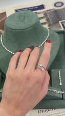 Cannes Teardrop Crystal Jewelry Set – Elegant Y Necklace Bridal Set