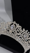 Royal Elara Bridal Crown – Luxury Crystal Wedding Tiara
