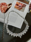 velmora swarovski royal bridal jewelry set necklace earrings bracelet ring luxury wedding jewelry