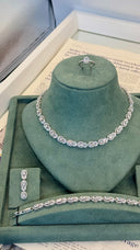 Verona Oval Crystal Jewelry Set – Elegant Bridal & Evening Collection