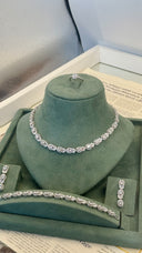 Verona Oval Crystal Jewelry Set – Elegant Bridal & Evening Collection